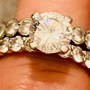 CZ ring and sterling